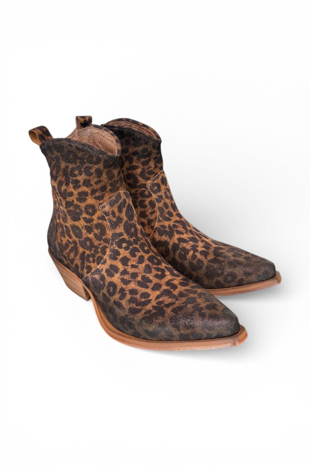 Stivaletto texano suede leo Metisse<BR/> 