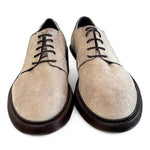 Scarpa allacciata suede beige F.lli Rennella 