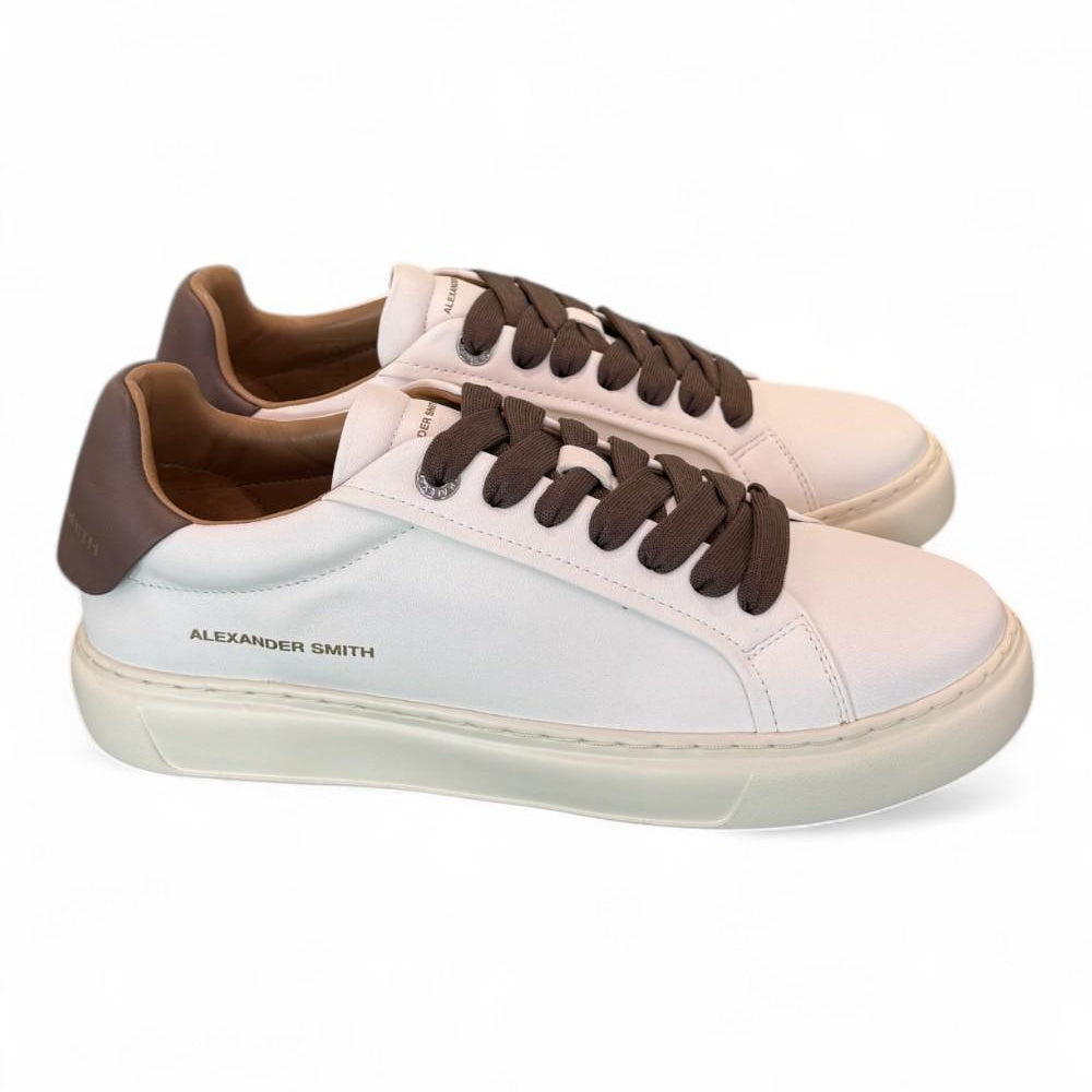 Sneaker uomo Soho white brown Alexander Smith<BR/> 