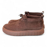 Polacco uomo Torhill Lace Hi Dark brown nabuk Clarks<BR/> 