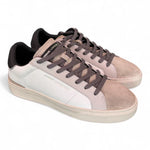 Sneaker uomo Crime London Blade Raw Shade pelle e suede bianco beige 