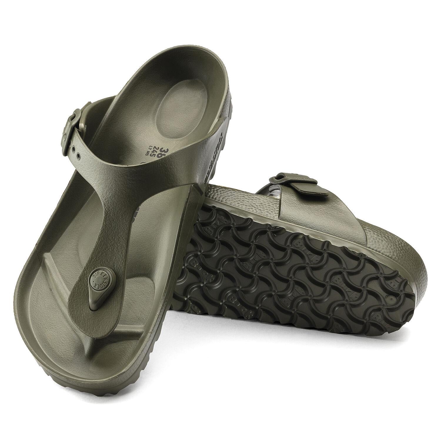 Ciabatta infradito Gizeh verde Eva Birkenstock uomo 1019143 