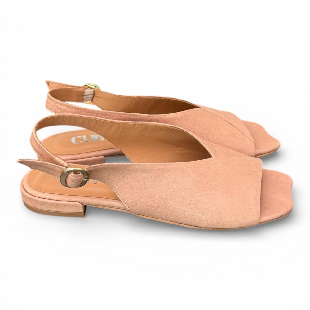 Sandalo pelle nature Cuir Noir<BR/> 