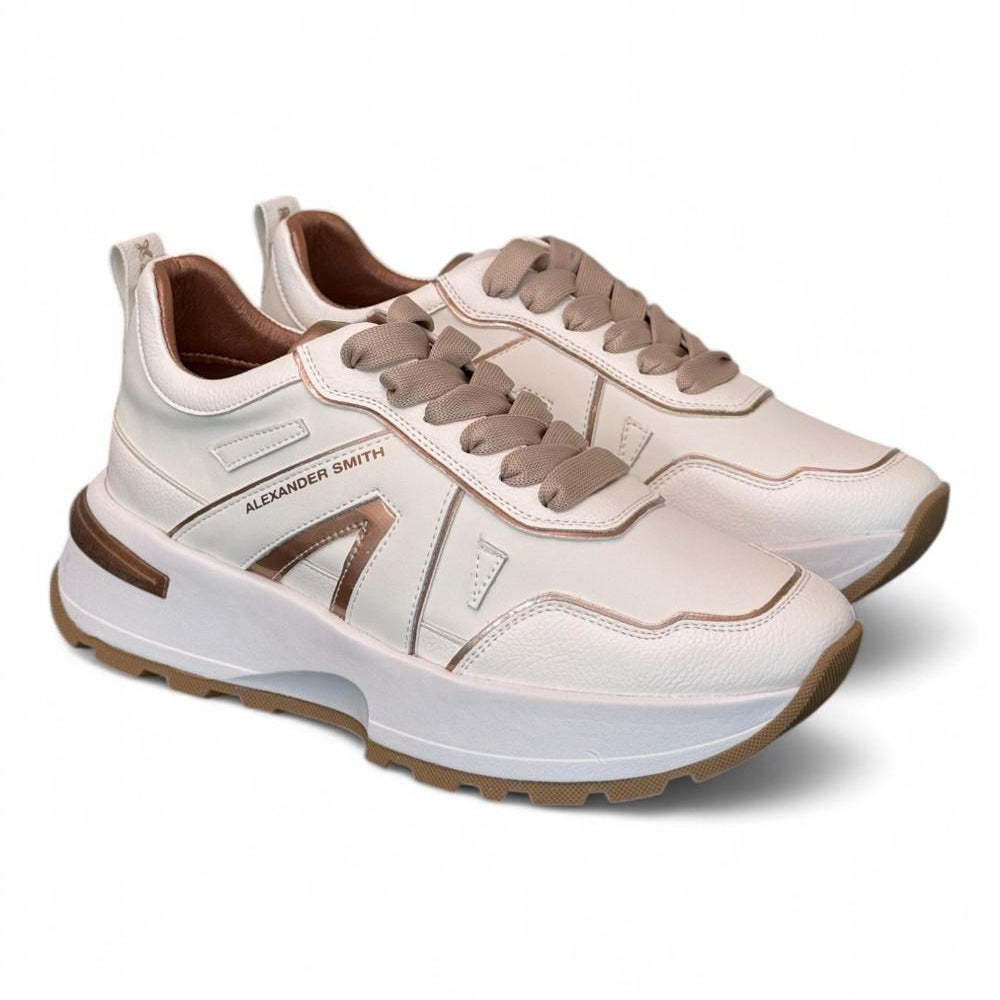 Sneaker donna Liverpool white copper Alexander Smith<BR/> 