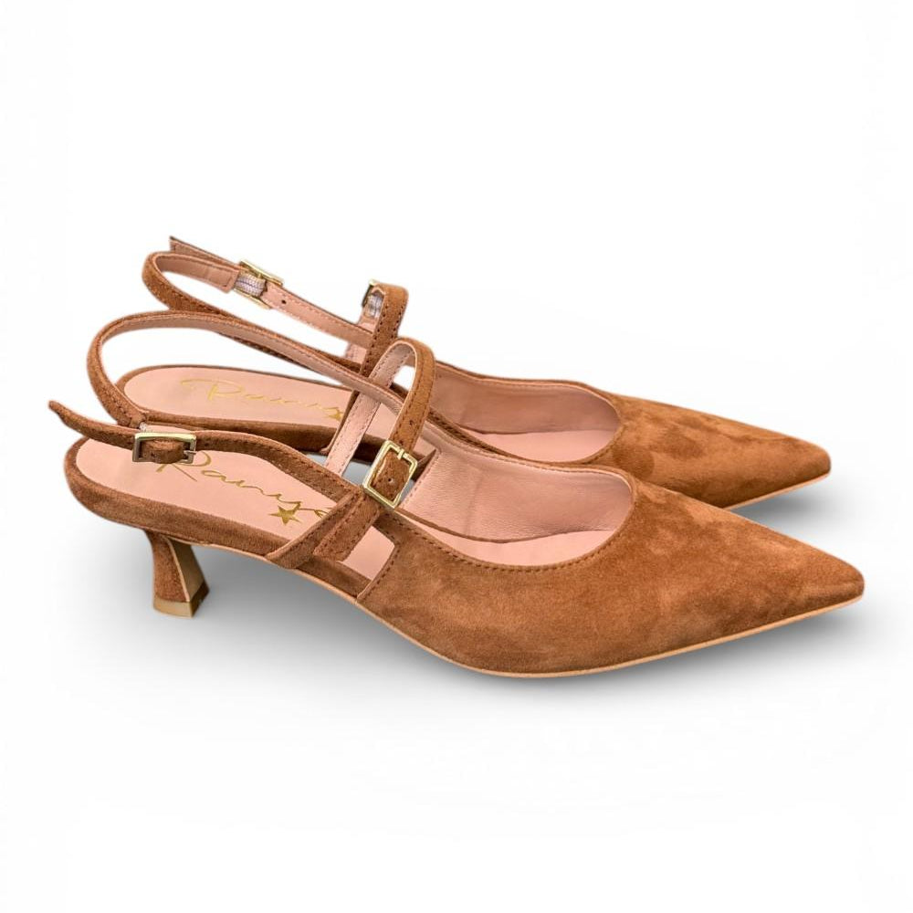 Slingback cintino suede sigaro Ranye 