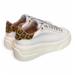 Sneaker donna Stokton pelle bianca platform 