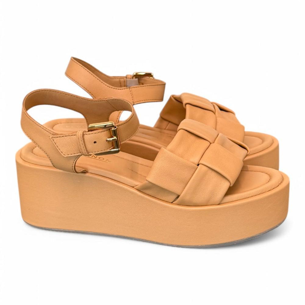 Sandalo intreccio pelle naturale Z60 Zanon<BR/> 