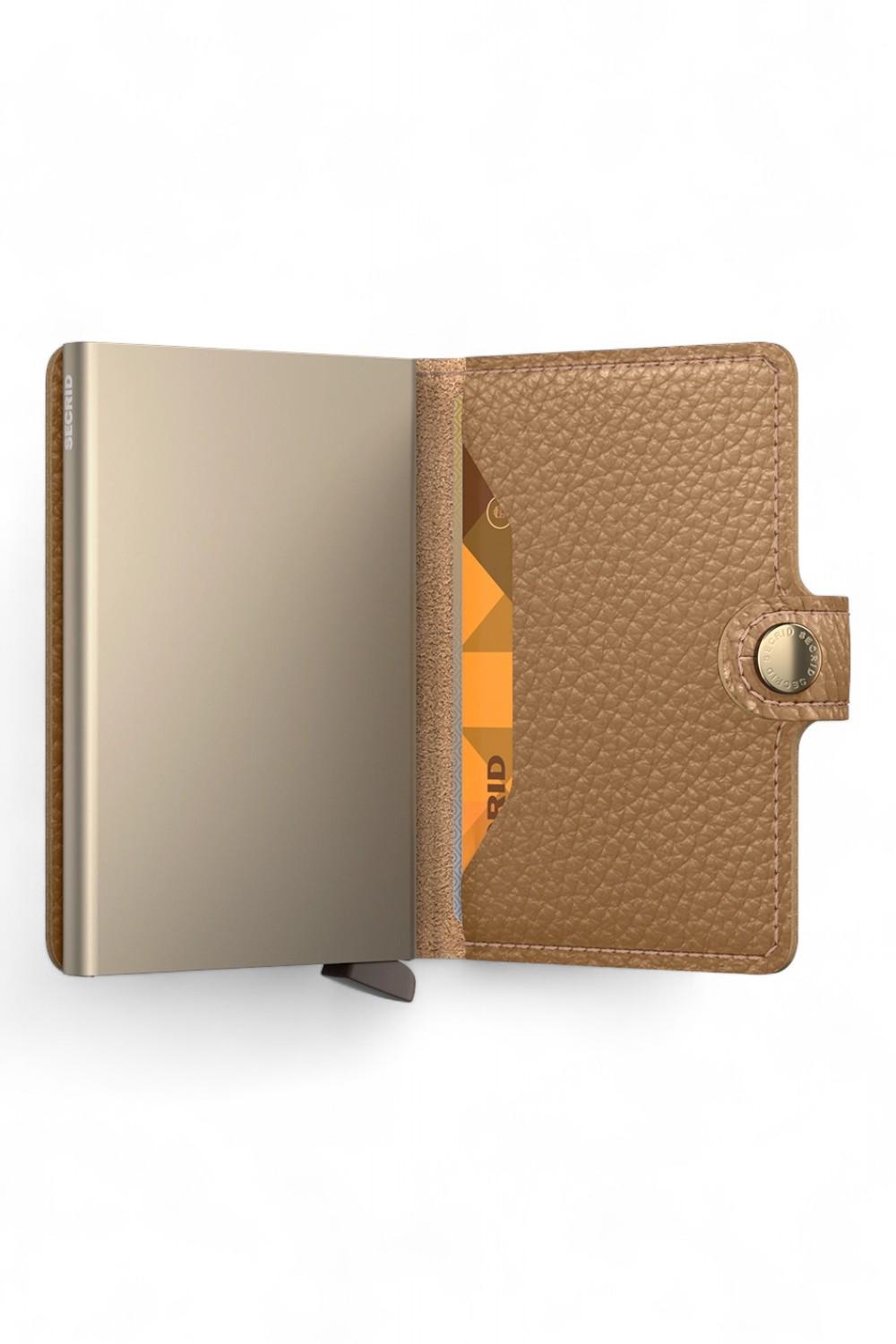 Miniwallet vintage Secrid MPE cappuccino 