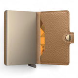 Miniwallet vintage Secrid MPE cappuccino 