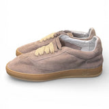 Sneaker uomo Soldini 80 Akira suede forato beige tortora 