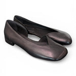 Ballerina pelle nera Cuir Noir<BR/> 