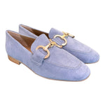 Mocassino suede cielo accessorio Francesco B. 