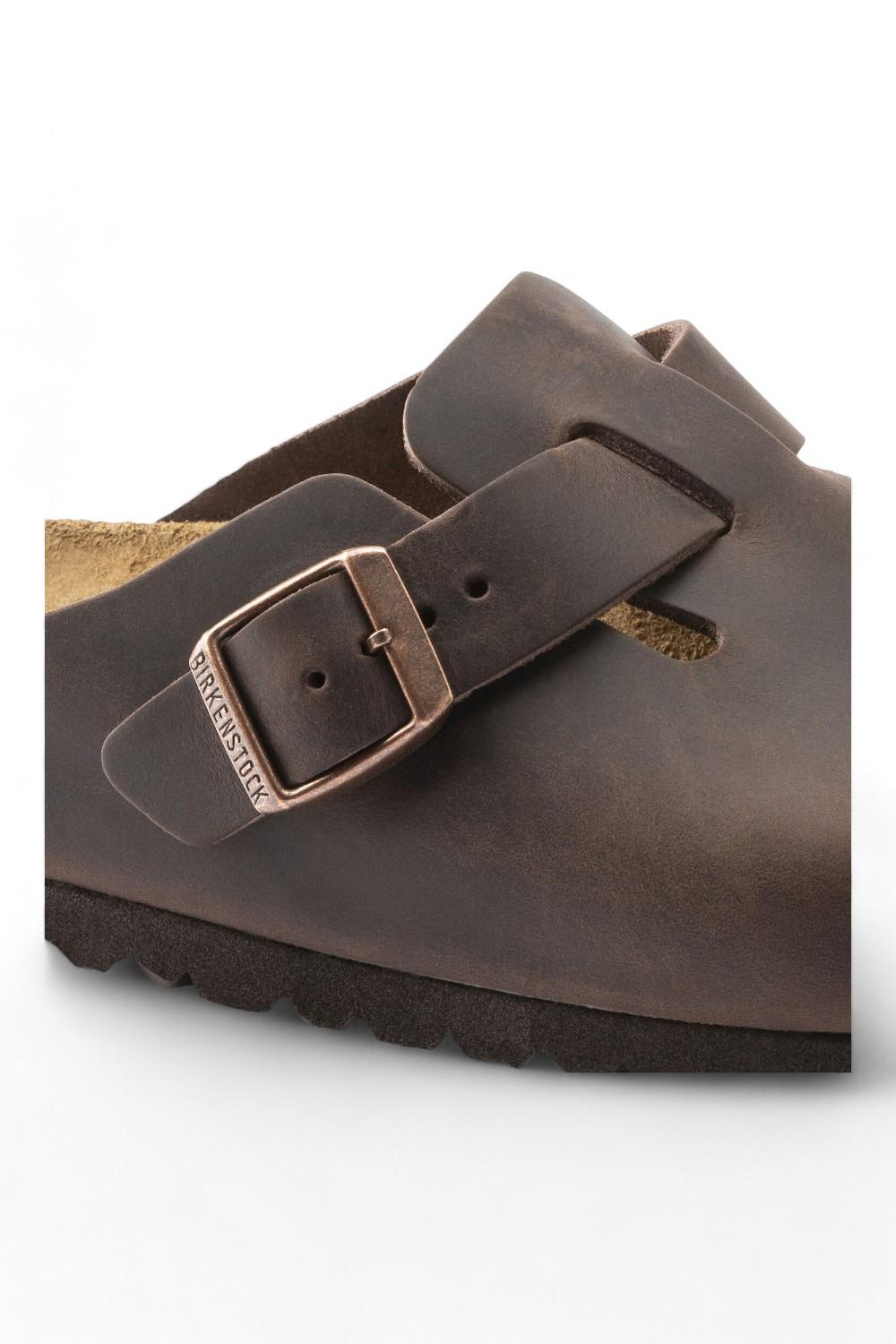 Sabot Boston Birkenstock Habana 860133 testa di moro uomo 
