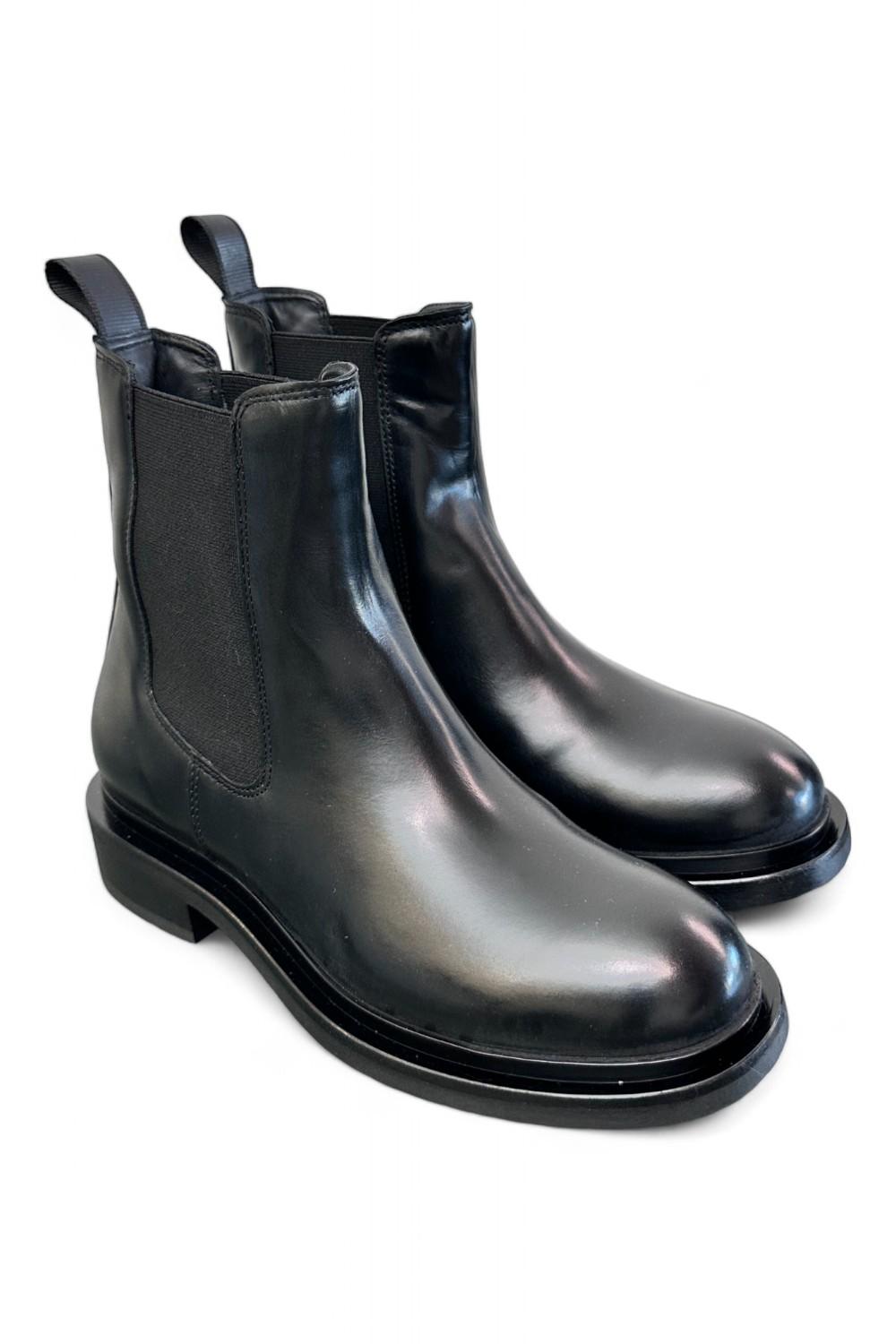 Beatles pelle nera suola Mjus<BR/> 