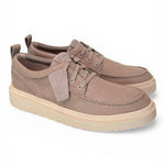 Scarpa uomo Polden Moc tela beige Clarks<BR/> 