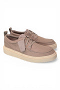 Scarpa uomo Polden Moc tela beige Clarks