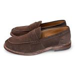 Mocassino suede testa di moro Franco Fedele<BR/> 