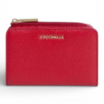 P.foglio piccolo zip metallic soft scarlet Coccinelle 