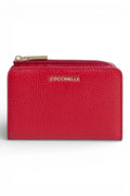 P.foglio piccolo zip metallic soft scarlet Coccinelle