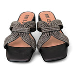 Ciabatta fascia strass nera Bibi Lou<BR/> 