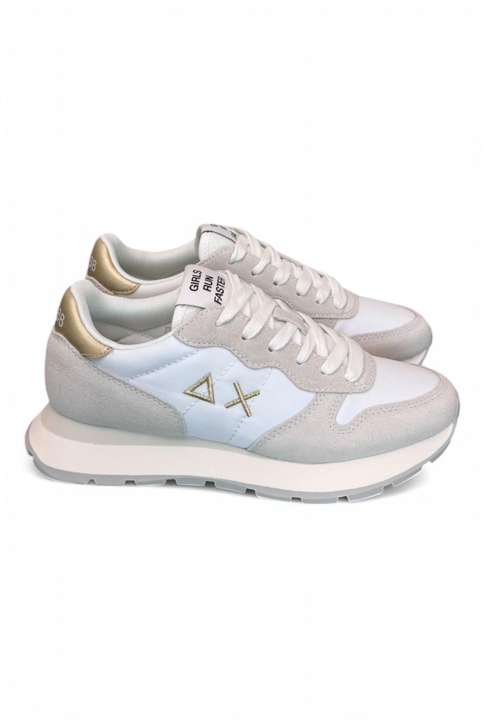 Sneaker donna SUN 68 ALLY white gold 