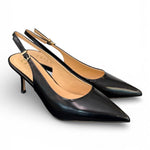 Slingback pelle nera T70 Chiconic 