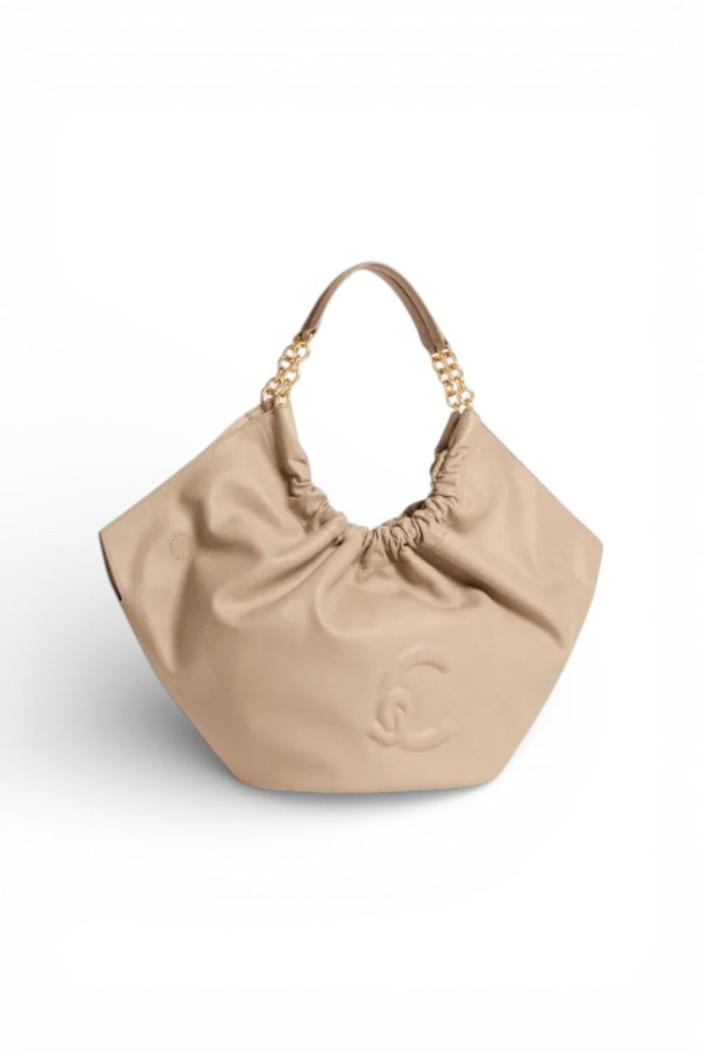 Borsa Smash medium chain pelle sand Coccinelle 