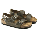 Sandalo Milano pelle verde Birkenstock 