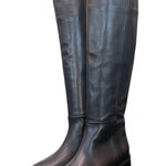 Stivale lungo forma tex pelle nera Elisa Lanci<BR/> 