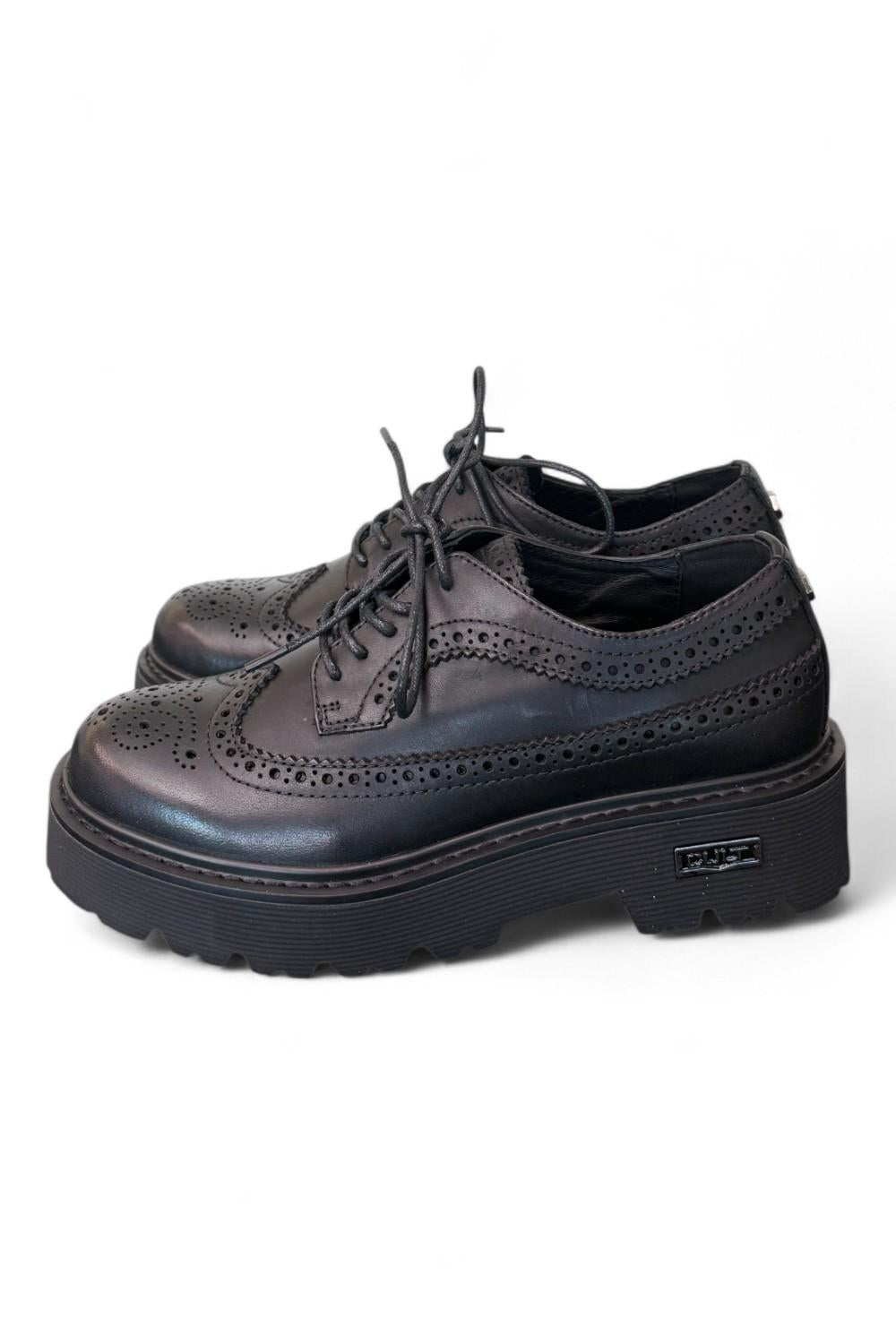 Scarpa francesina imperiale nera  Slash Cult 