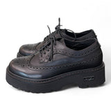 Scarpa francesina imperiale nera  Slash Cult 