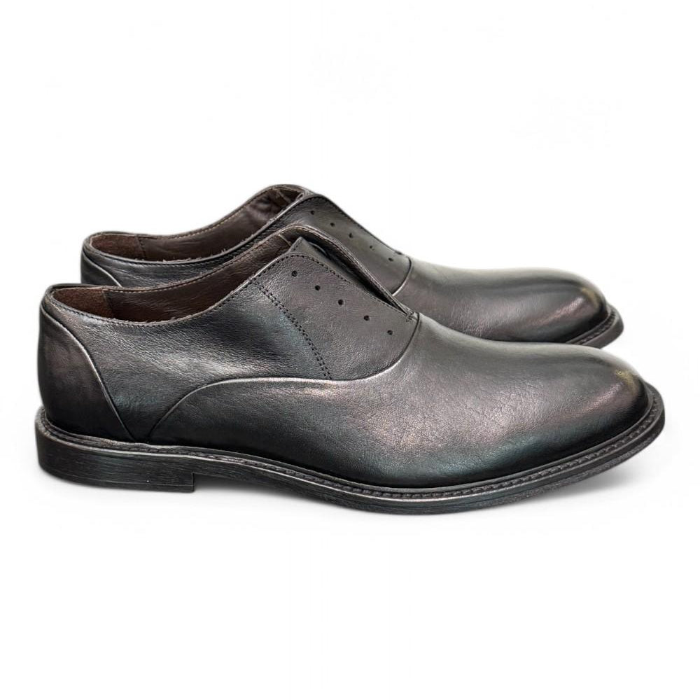 Scarpa uomo No-laces nera F.lli Rennella 