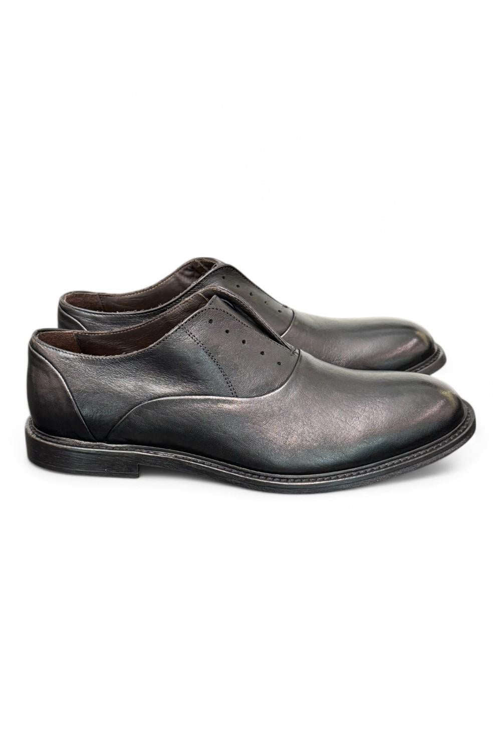 Scarpa uomo No-laces nera F.lli Rennella 