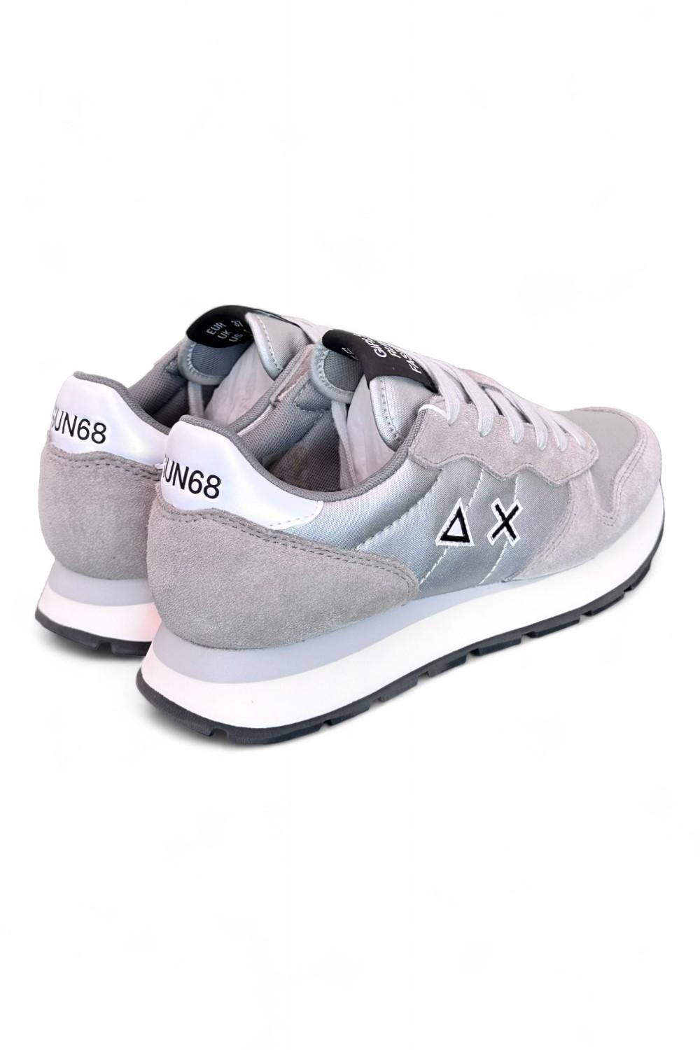 Sneaker donna Ally solid nylon argento Sun 68 
