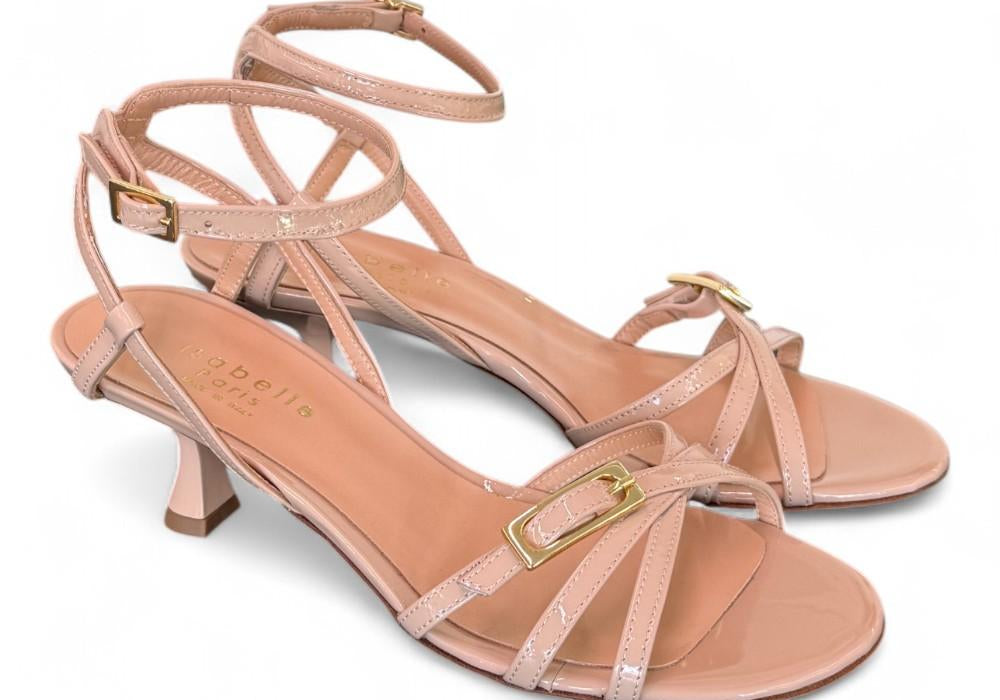 Sandalo mignon vernice nude T50 Isabelle Paris<BR/> 