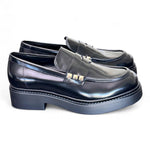 Mocassino donna Uma Parker borchiette nero 