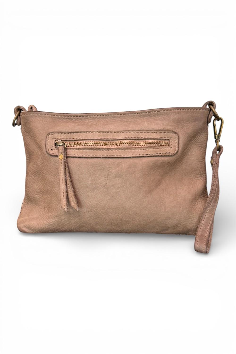 Borsina tracolla intreccio vintage taupe 
