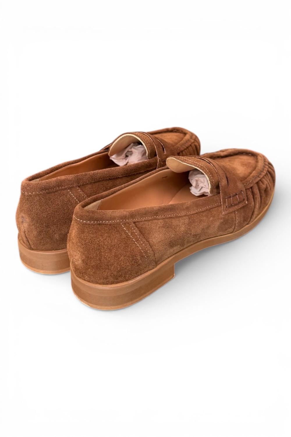 Mocassino donna suede cioccolato Studiouno 