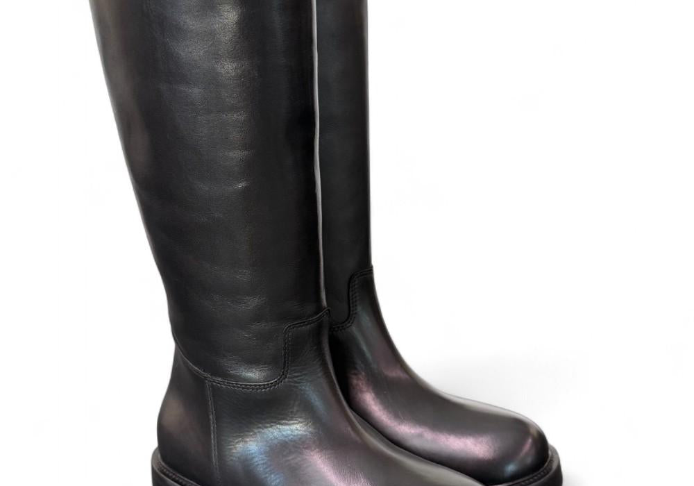 Stivale pompiere pelle nera Anima <BR/> 