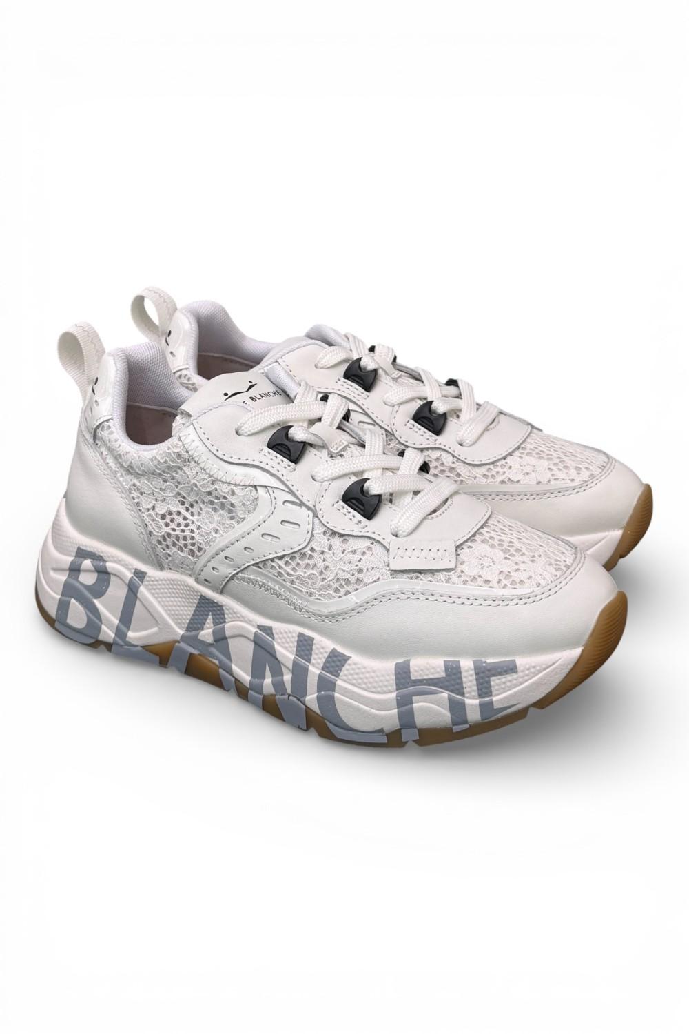 Sneaker donna Voile Blanche Club 105 bianca pizzo ON07 