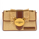 Baguette Teddy IT Straw beige brown rafia Rue Madam 