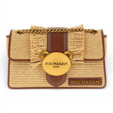 Baguette Teddy IT Straw beige brown rafia Rue Madam 