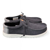 Sneaker uomo wally Juta grey black Hey Dude<BR/> 