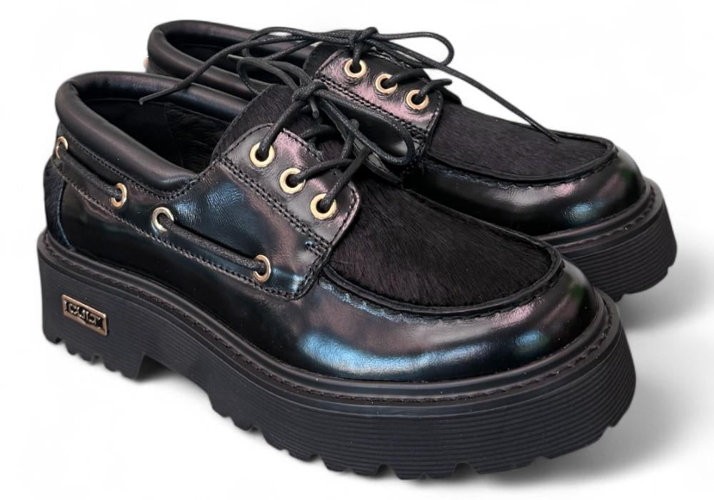 Scarpa barca nera  Slash Cult 