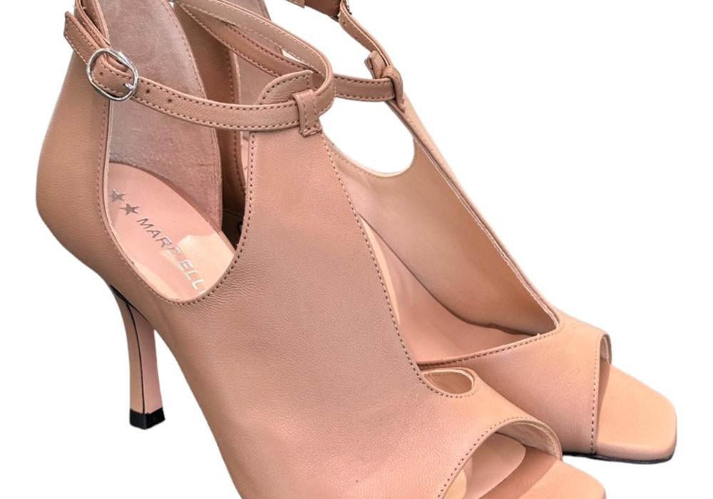 Decolté semiaperto open pelle nude Marc Ellis<BR/> 