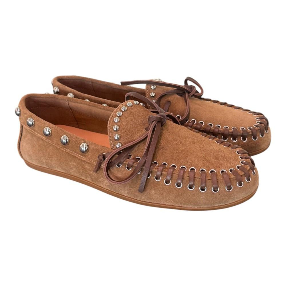Mocassino fiocco suede sigaro Inuovo<BR/> 