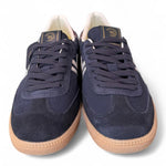 Sneaker uomo low suede blu Primabase <BR/> 