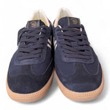 Sneaker uomo low suede blu Primabase <BR/> 
