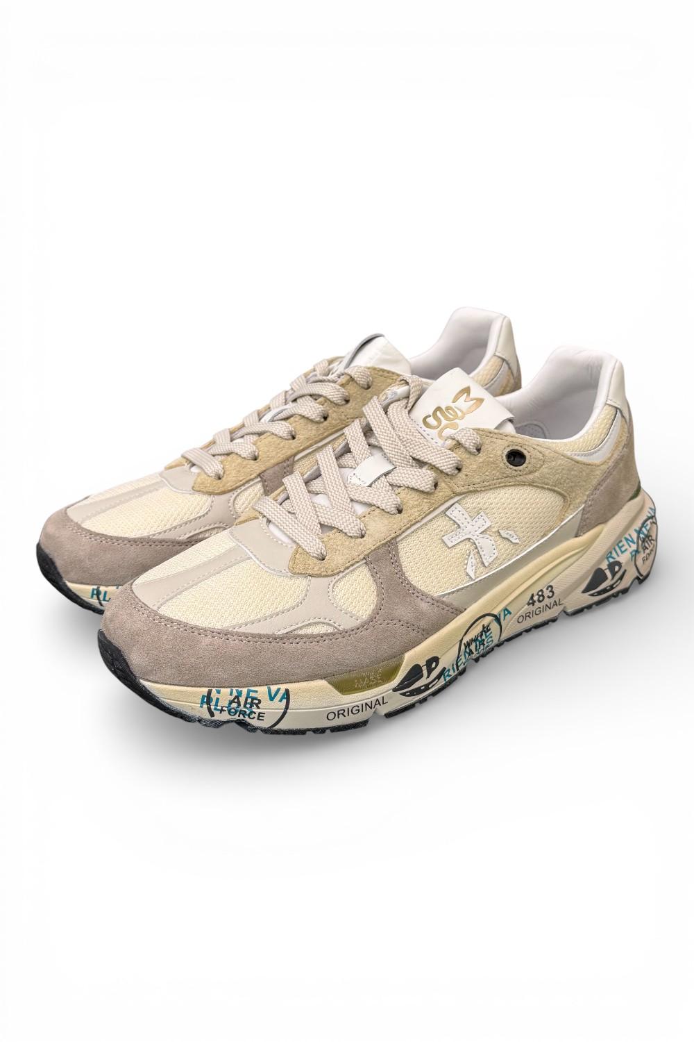 Sneaker uomo Mase 8018 Premiata beige grigio 