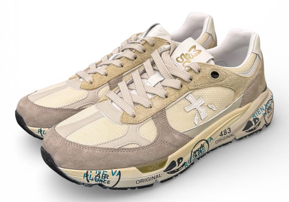 Sneaker uomo Mase 8018 Premiata beige grigio 